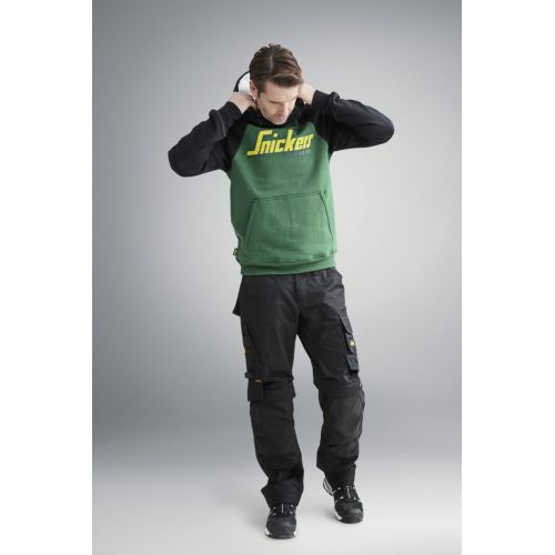 6351 Pantalones largos de trabajo elásticos ajuste holgado AllroundWork Loose Fit color negro